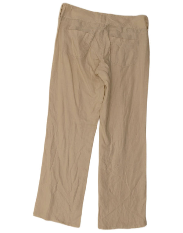 Massimo Dutti Γυναικείο ίσιο casual παντελόνι EU 42 Large W32 L32 Beige