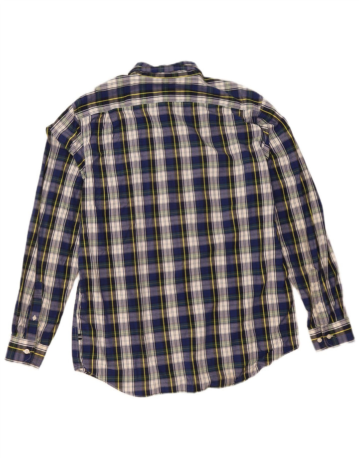 Ανδρικό πουκάμισο Nautica Large Navy Blue Check Cotton