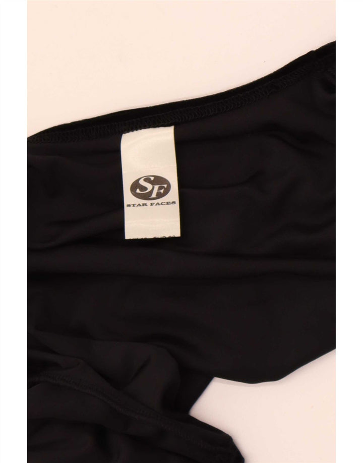 Vintage γυναικείο βελούδο Bolero Top 10 Small Black Polyester