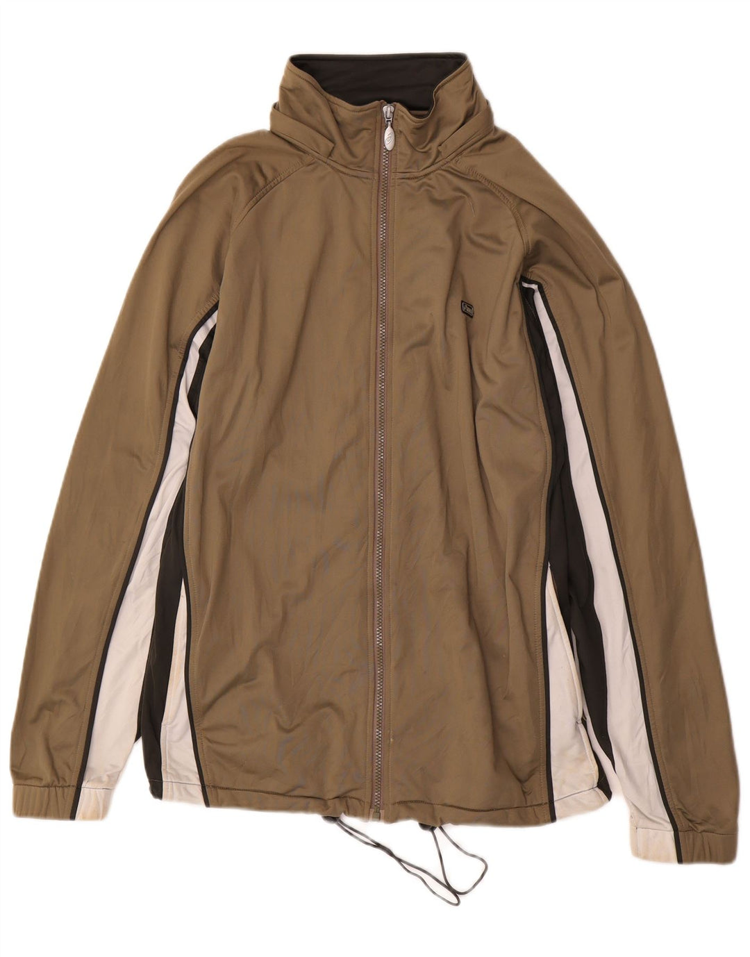 Ανδρική αθλητική φόρμα Asics Top Jacket Medium Khaki Colorblock Polyester