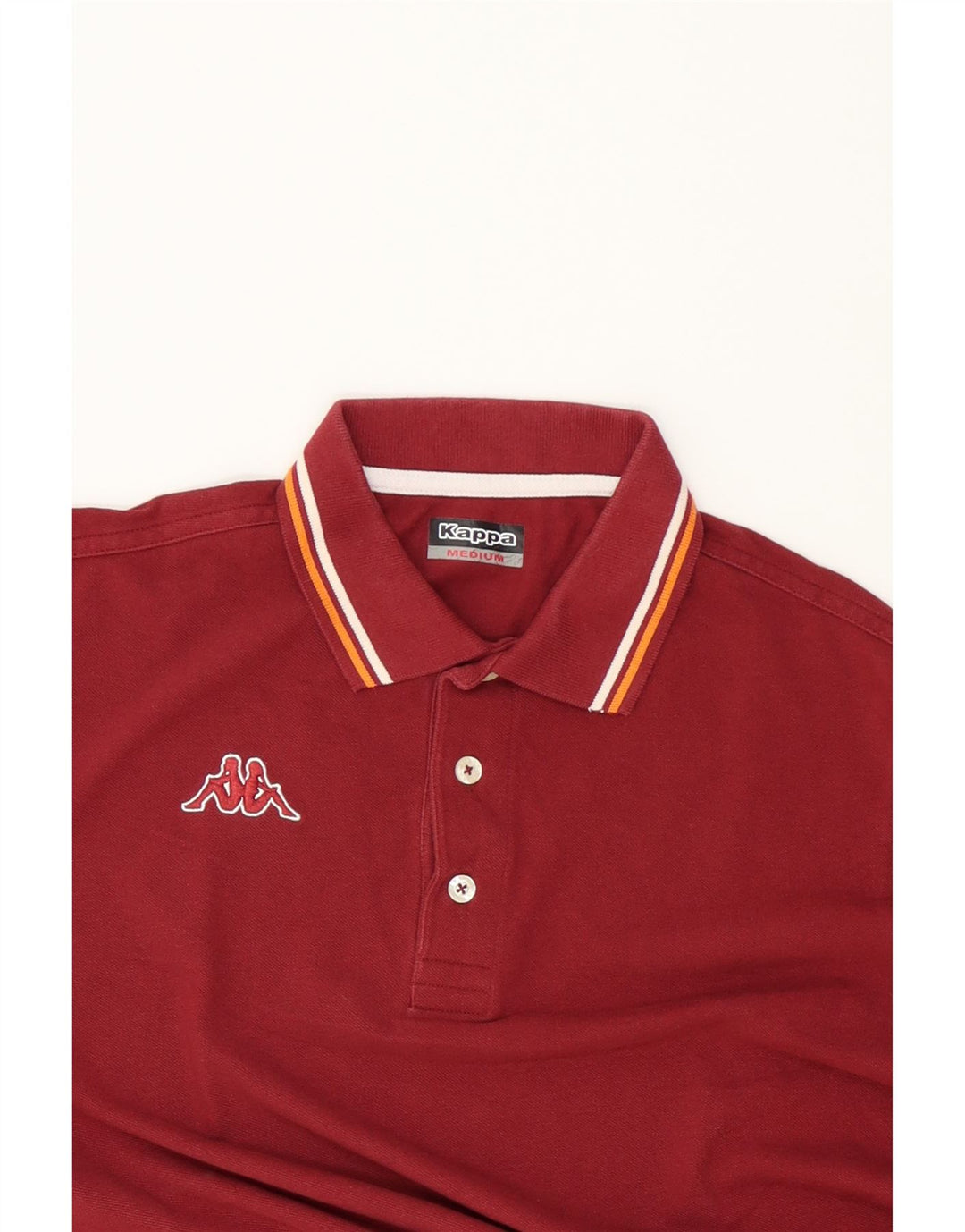 KAPPA Mens Polo Shirt Medium Red Cotton Vintage Kappa and Second-Hand Kappa from Messina Hembry 