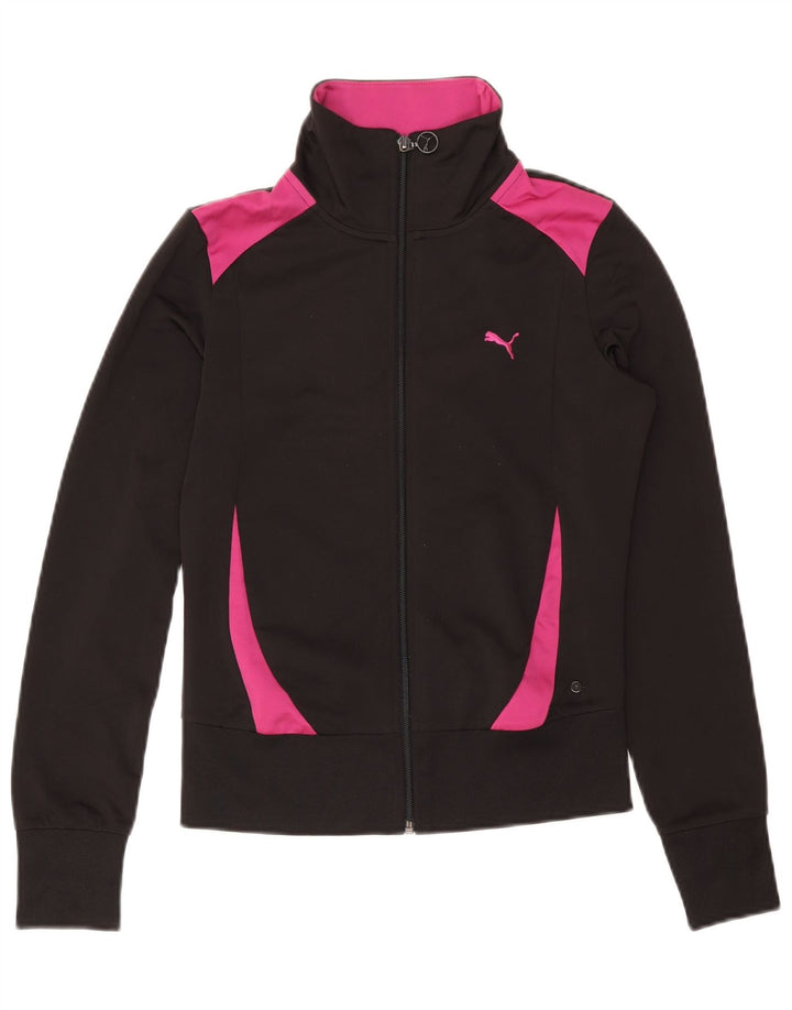 Γυναικεία αθλητική φόρμα PUMA Top Jacket UK 10 Small Black Colourblock