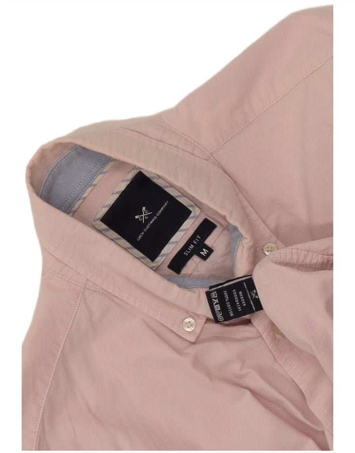 Ανδρικό πουκάμισο Crew Clothing Slim Fit, Μεσαίο ροζ βαμβακερό