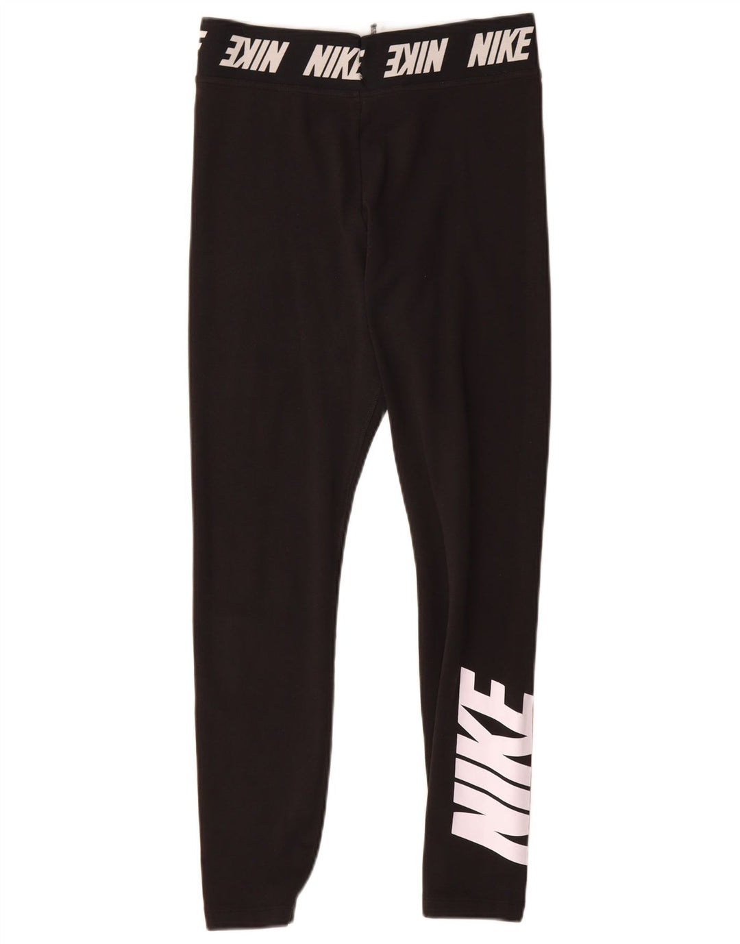 Γυναικεία γραφικά κολάν Nike UK 12 μεσαίο μαύρο βαμβακερό