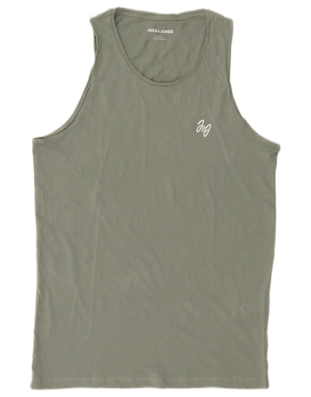 Jack & Jones Ανδρικό Γιλέκο Βαμβακερό μεγάλο χακί