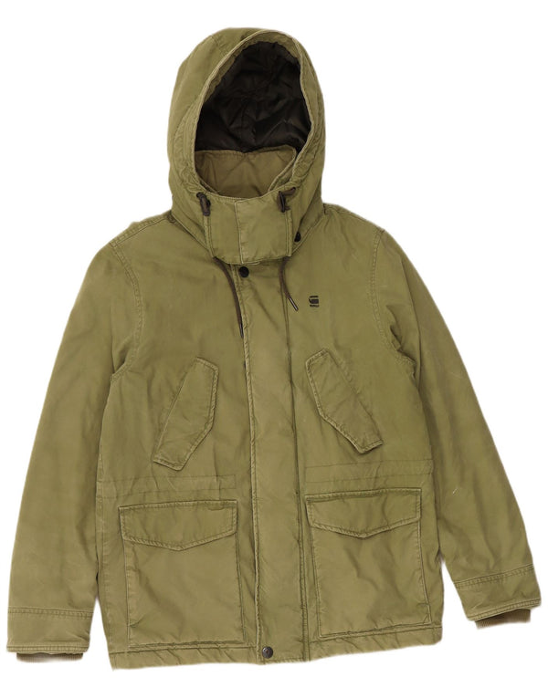 G-STAR Ανδρικό κουκούλα Utility Jacket UK 36 Small Khaki Cotton