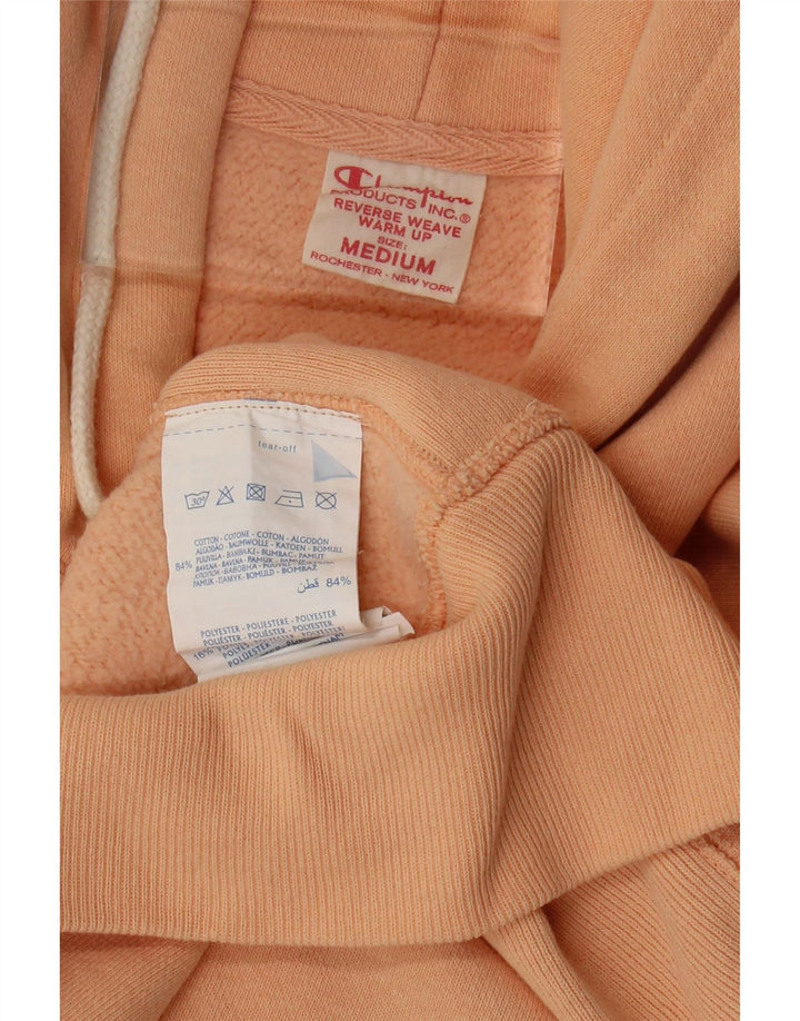 CHAMPION Ανδρικά φούτερ με κουκούλα, μεσαίο πορτοκαλί βαμβακερό