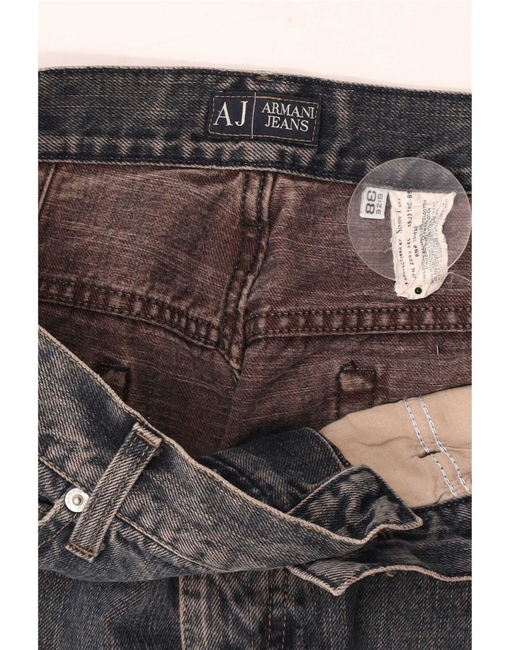 Ανδρικό τζιν Armani ίσιο W38 L33 Μπλε βαμβακερό