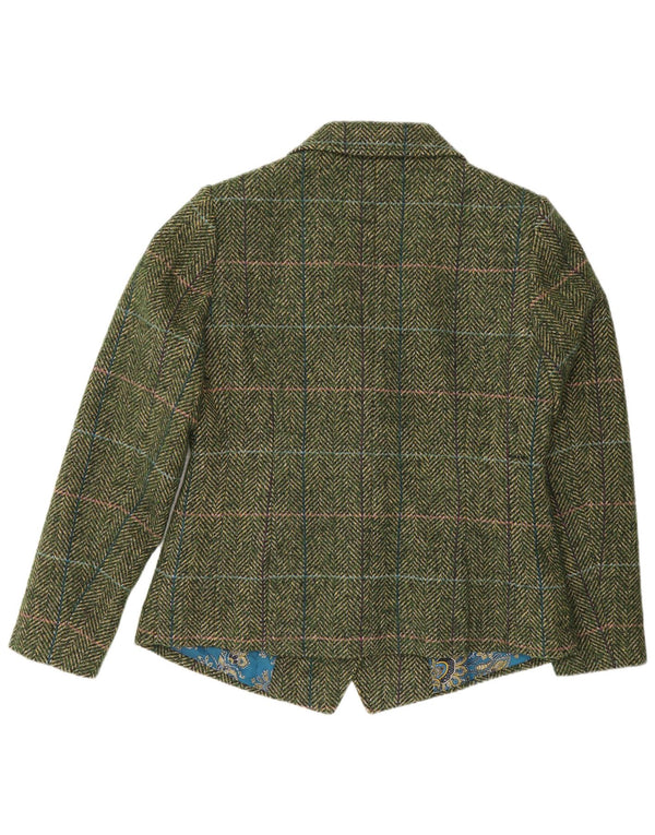 Joe Browns Γυναικείο σακάκι 5 κουμπιών UK 14 Large Green Houndstooth
