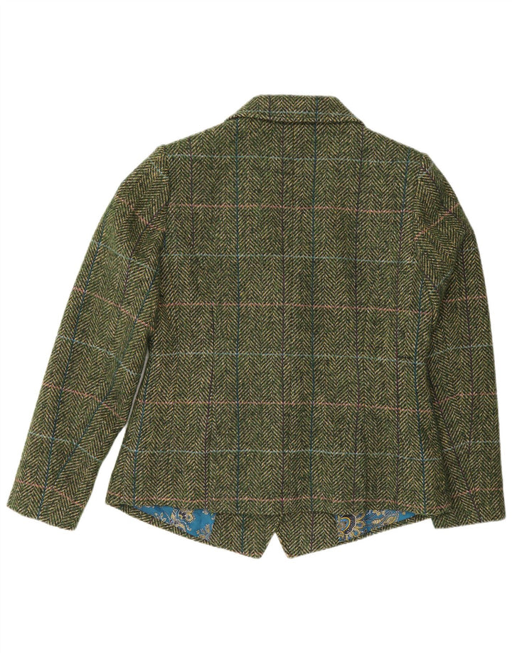 Joe Browns Γυναικείο σακάκι 5 κουμπιών UK 14 Large Green Houndstooth