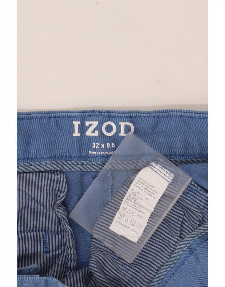 Ανδρικό σορτς Chino IZOD W32 μεσαίο μπλε βαμβακερό