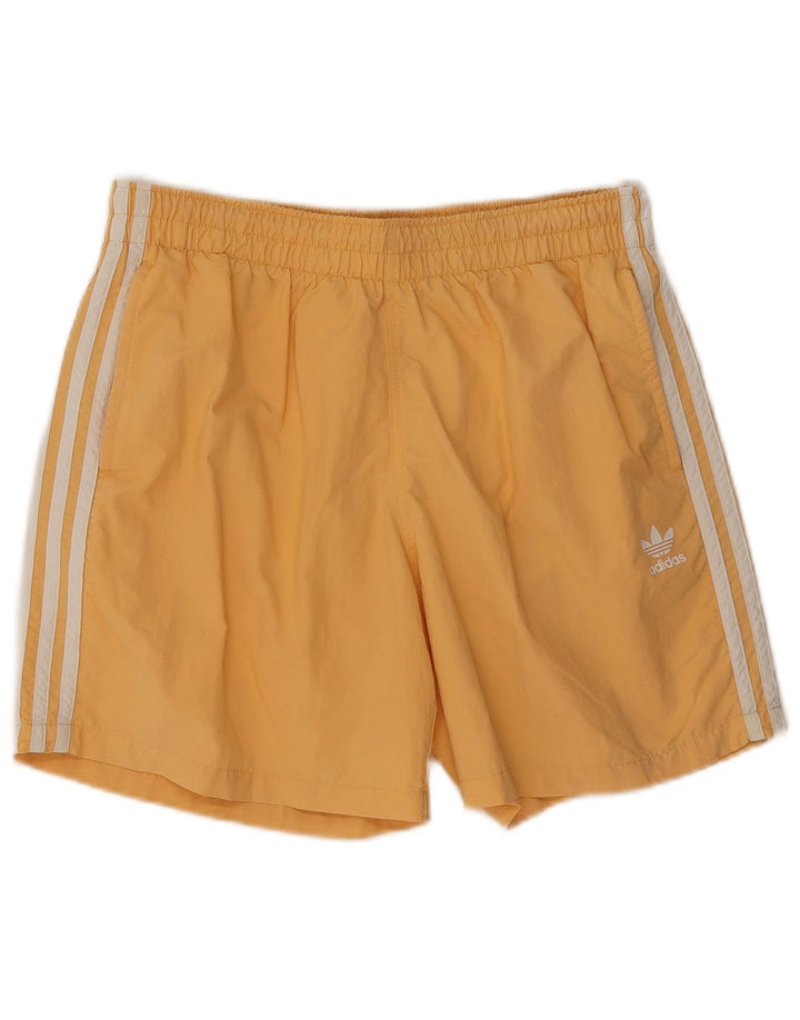 Ανδρικό αθλητικό σορτς Adidas με μεσαίο πορτοκαλί πολυαμίδιο