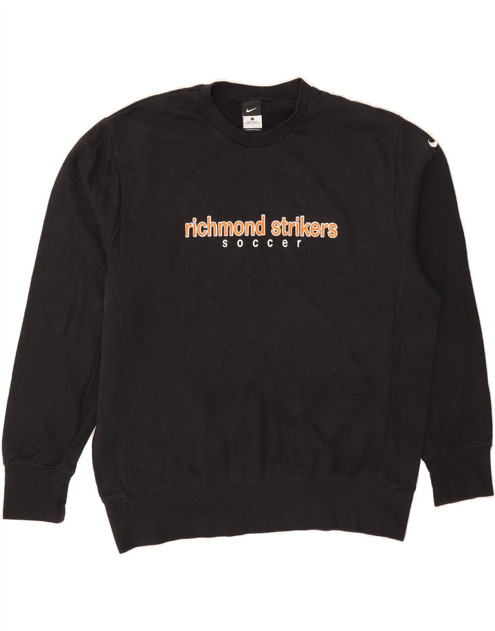 NIKE Mens Graphic Sweatshirt Jumper Large Black Cotton Vintage Nike and Second-Hand Nike from Messina Hembry 