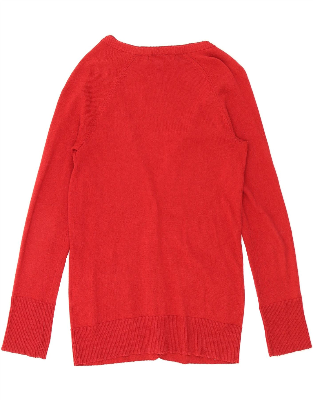 EDDIE BAUER Womens Cardigan Sweater UK 10 Small Red Cotton Vintage Eddie Bauer and Second-Hand Eddie Bauer from Messina Hembry 