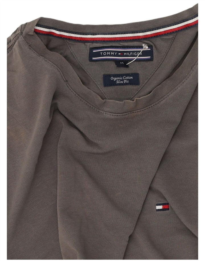 Ανδρικό T-Shirt Tommy Hilfiger Slim Fit Top Μεσαίο γκρι βαμβακερό