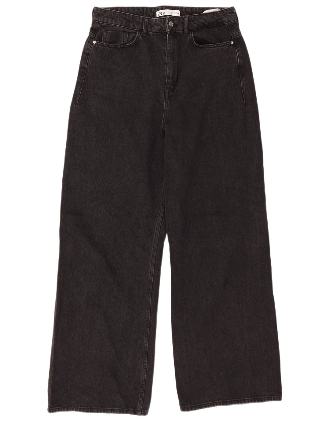 Zara Γυναικείο Wide Leg Jeans EU 40 Medium W30 L31 Μαύρο