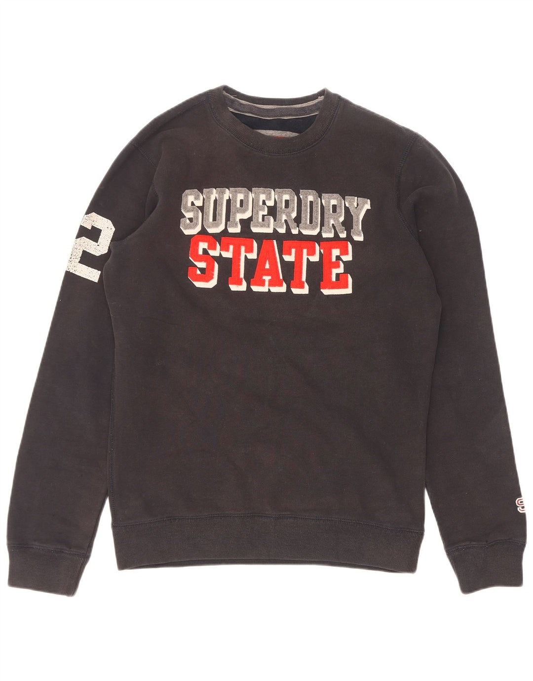Ανδρικό γραφικό φούτερ Superdry Jumper Μικρό μαύρο βαμβακερό