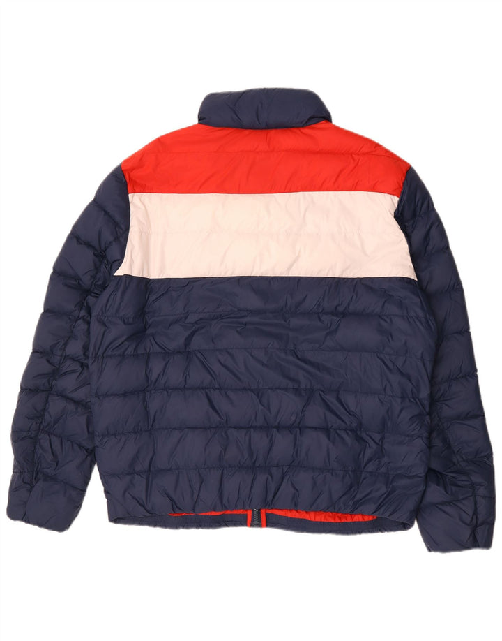 Tommy Hilfiger Ανδρικό μπουφάν με επένδυση UK 44 2XL Blue Colorblock Polyamide