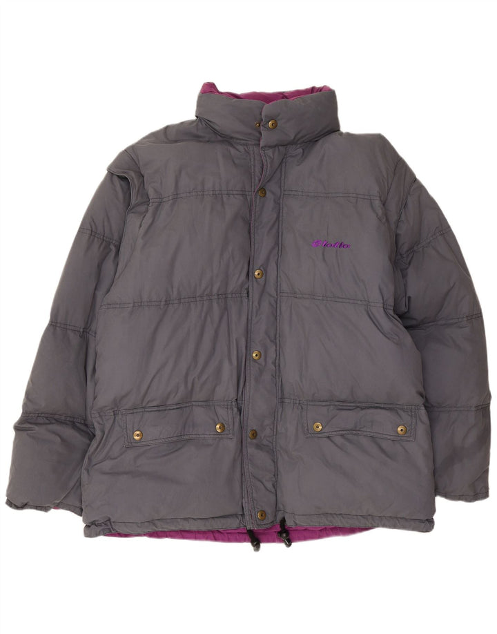 Lotto Ανδρικό αναστρέψιμο μπουφάν με επένδυση UK 42 XL Γκρι πολυεστέρας