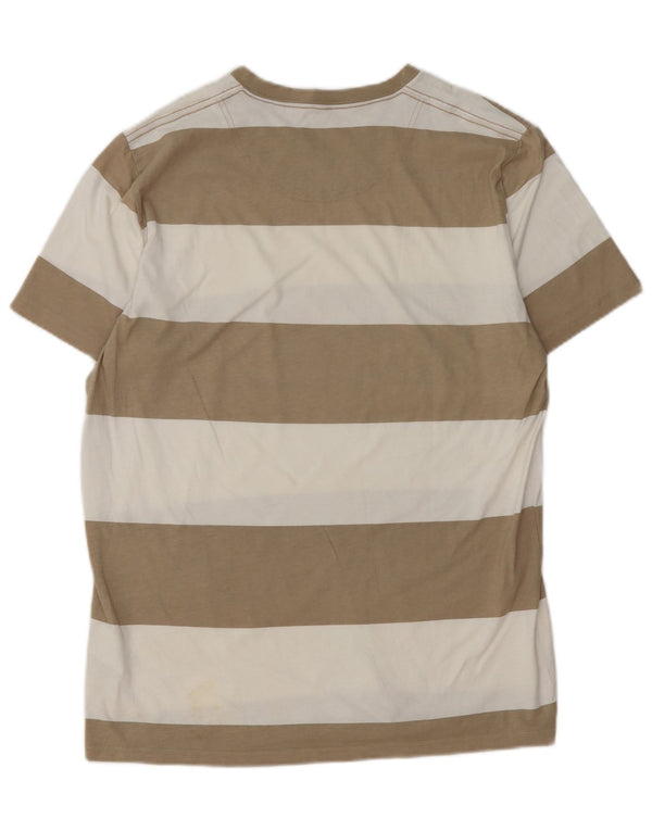 Ανδρικό T-Shirt Hollister Top Βαμβακερό μεσαίο καφέ ριγέ