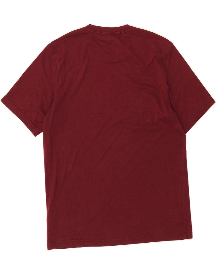 CONVERSE Mens Graphic T-Shirt Top XS Burgundy Polyester Vintage Converse and Second-Hand Converse from Messina Hembry 