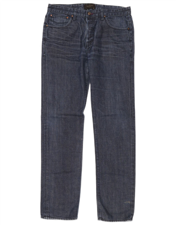 TED BAKER Ανδρικό τζιν ίσιο W32 L32 Navy Blue