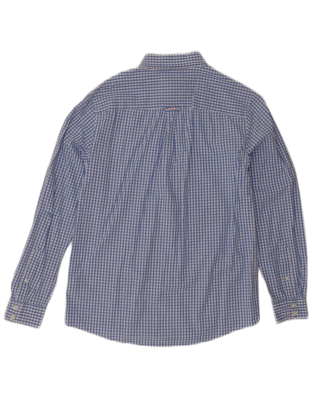 Crew Clothing Ανδρικό πουκάμισο Classic Fit Μικρό μπλε βαμβακερό Gingham