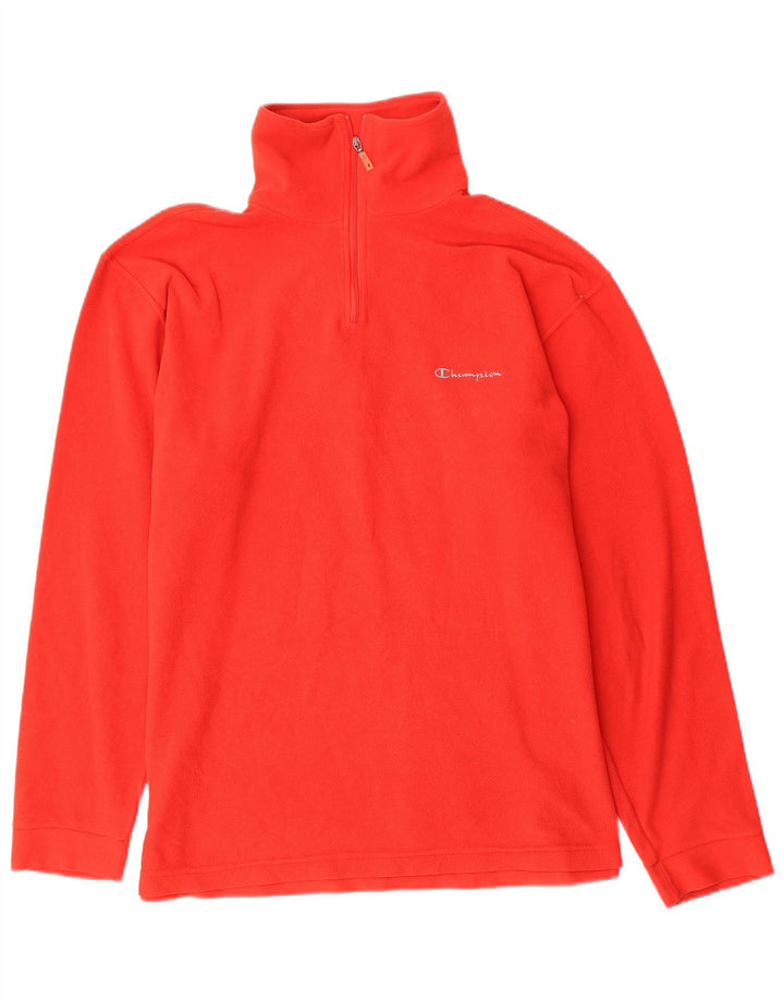 CHAMPION Ανδρικό φερμουάρ Fleece Jumper XL Κόκκινο Πολυεστέρας