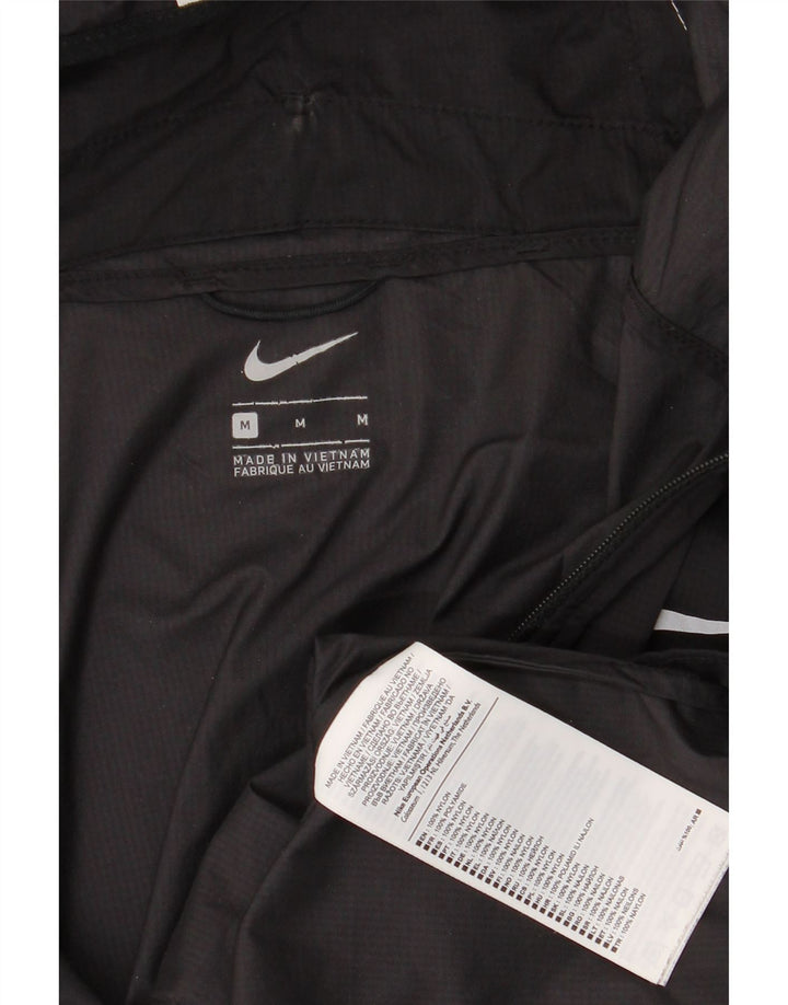 Γυναικεία αθλητική φόρμα Nike με κουκούλα Μπουφάν UK 14 Medium Black Nylon