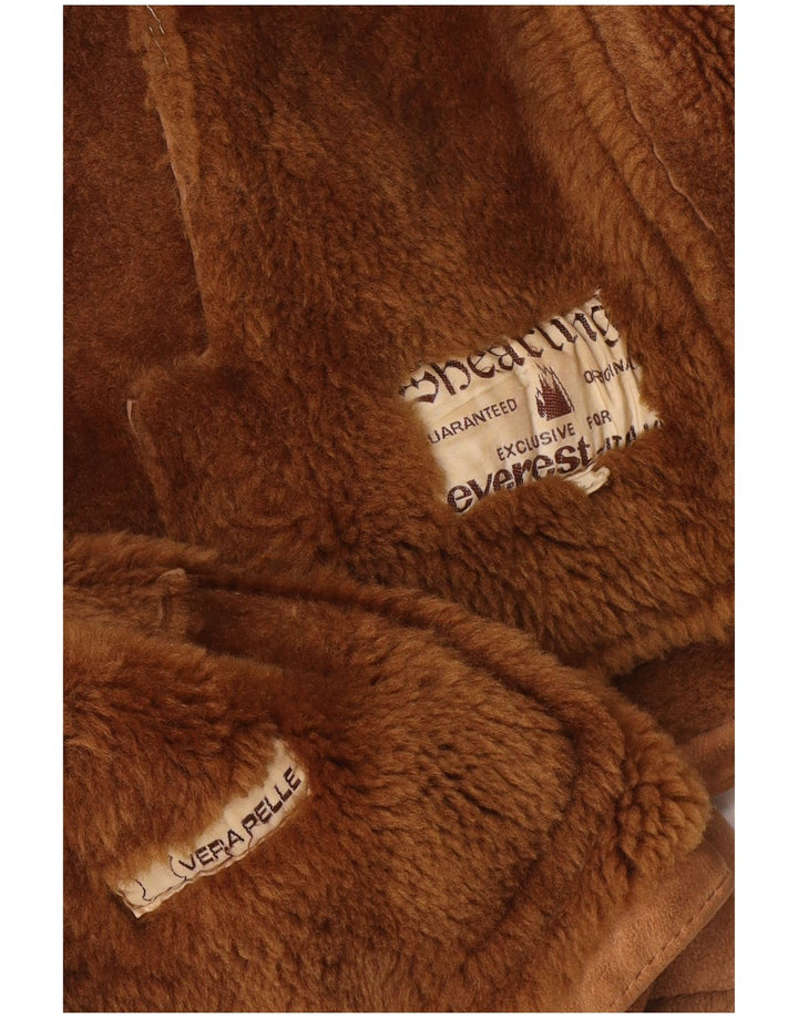 Vintage Ανδρικό Shearling Jacket IT 50 Large Beige