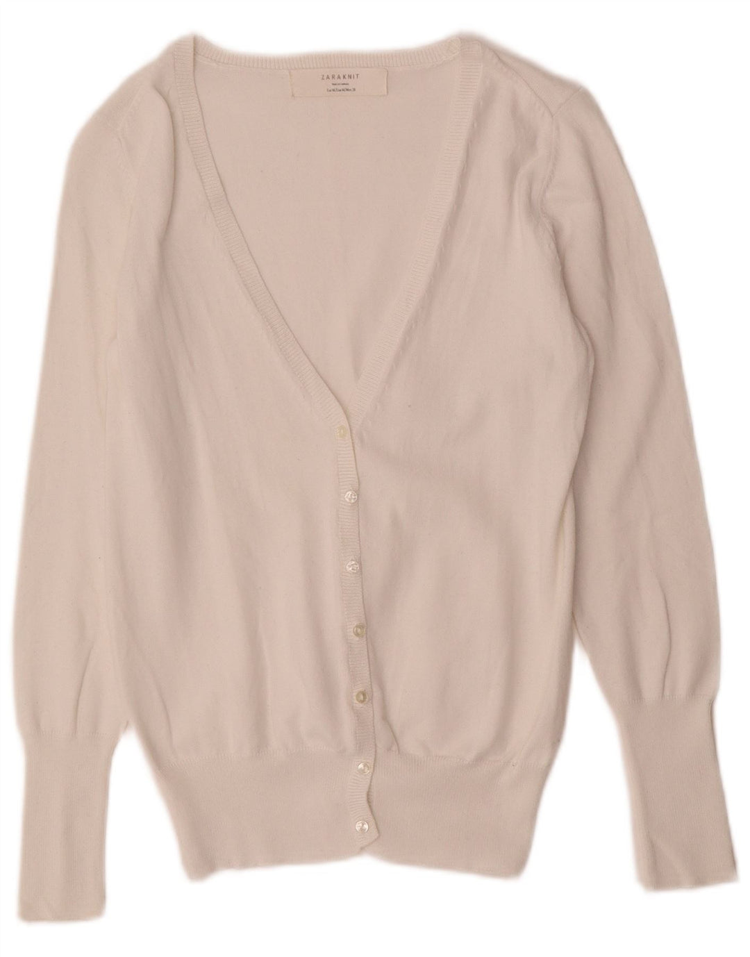 Zara Γυναικείο πουλόβερ UK 12 Medium White