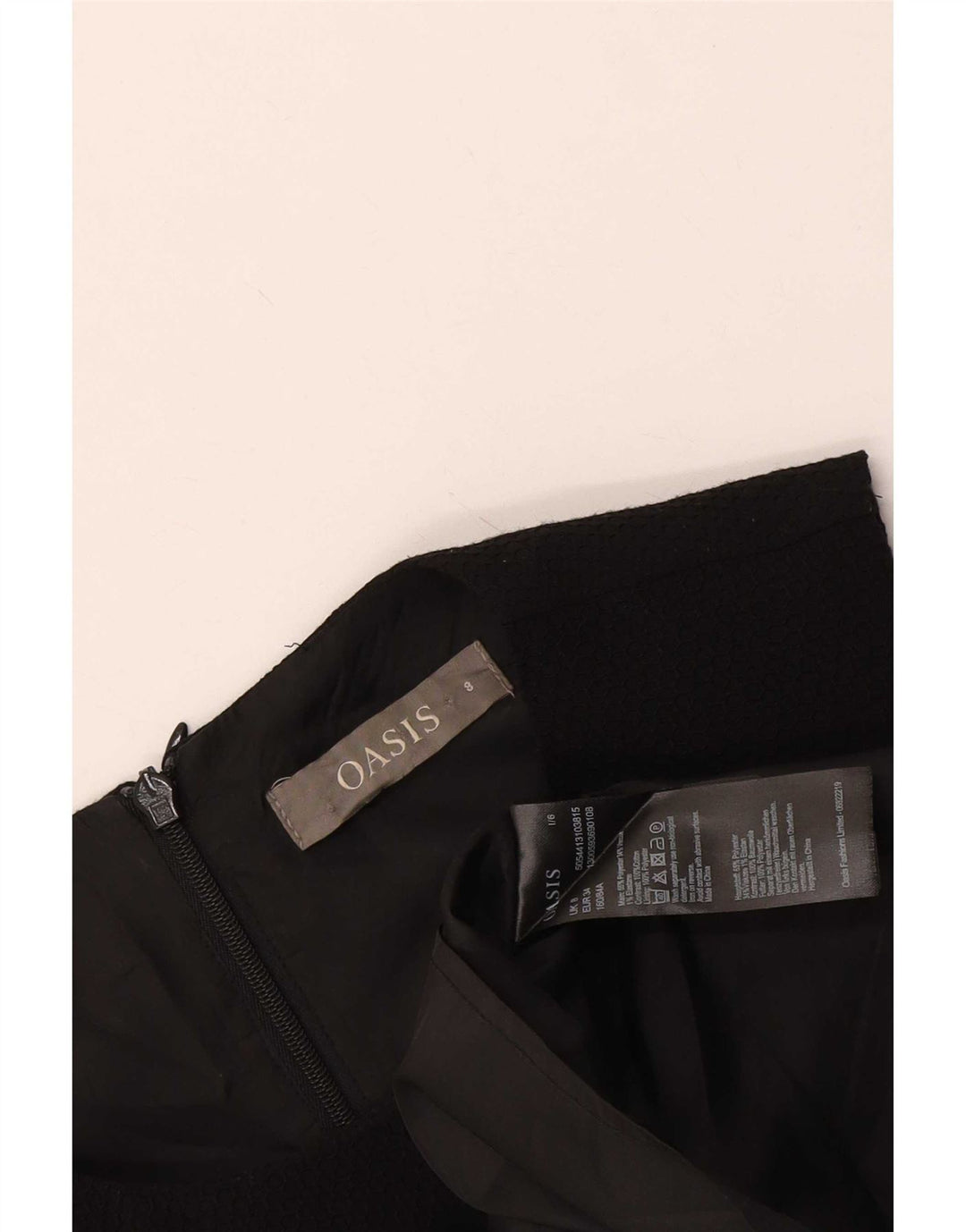 Γυναικείο αμάνικο φόρεμα Oasis UK 8 Small Black Polyester