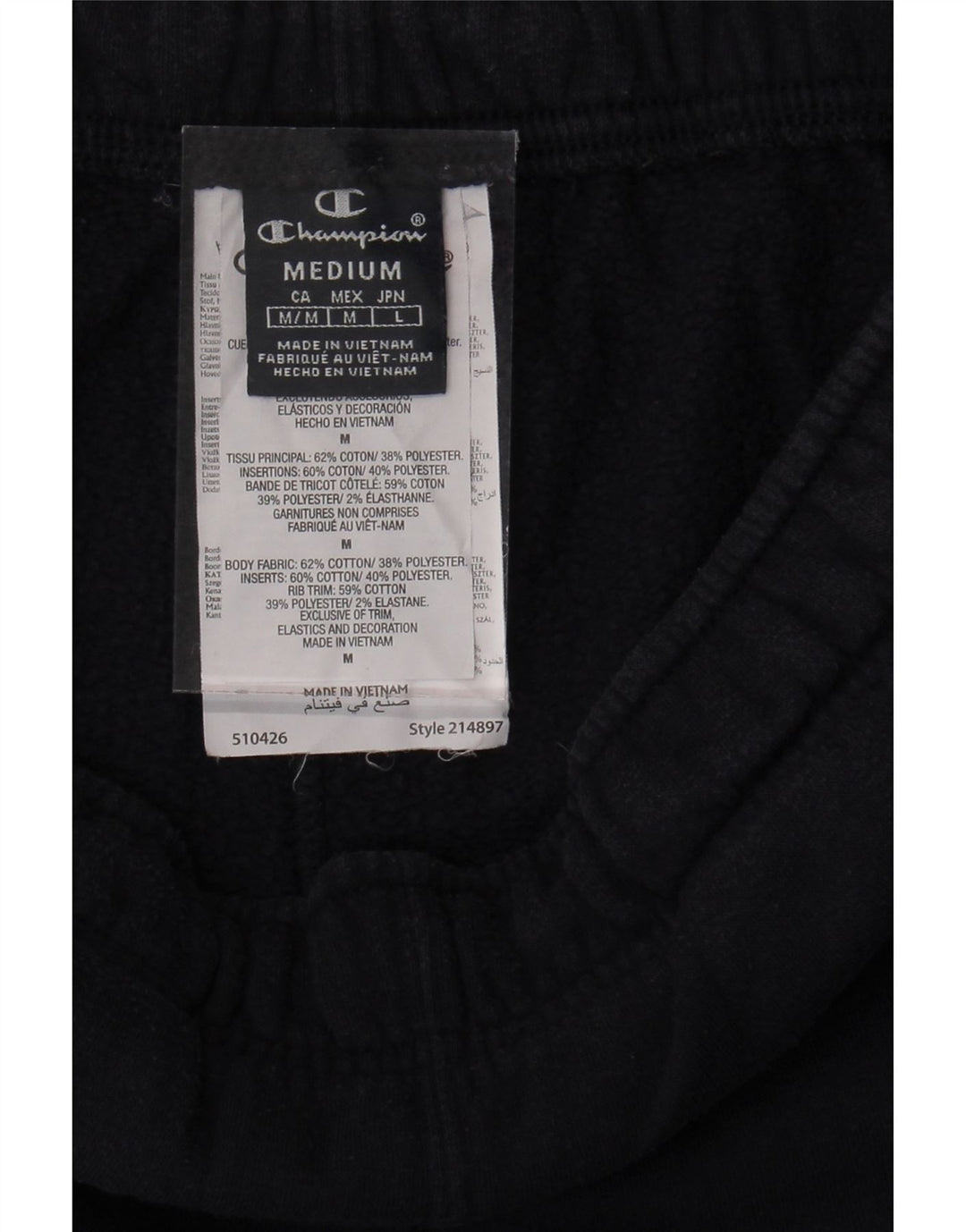 CHAMPION Mens Tracksuit Trousers Joggers Medium  Navy Blue Cotton Vintage Champion and Second-Hand Champion from Messina Hembry 
