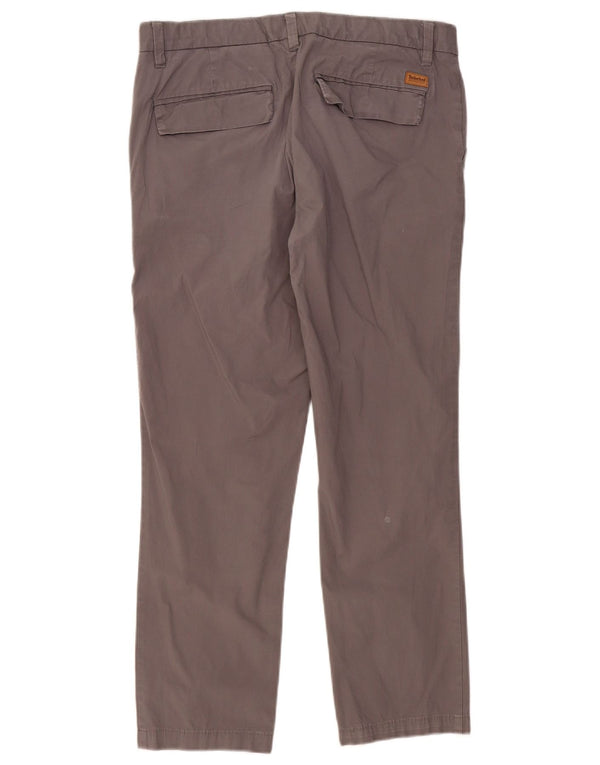 Ανδρικό ίσιο παντελόνι Chino Timberland W34 L29 Γκρι βαμβακερό