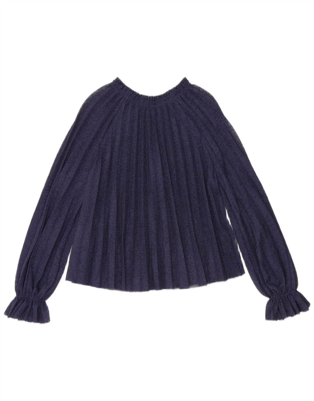 Zara Γυναικεία μακρυμάνικη μπλούζα Oversized Top UK 10 Small Navy Blue