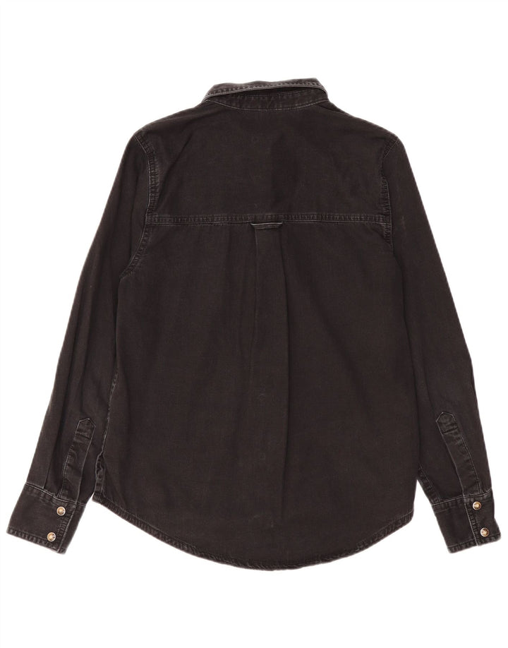 MARKS & SPENCER Γυναικείο Τζιν Πουκάμισο UK 8 Μικρό μαύρο βαμβακερό