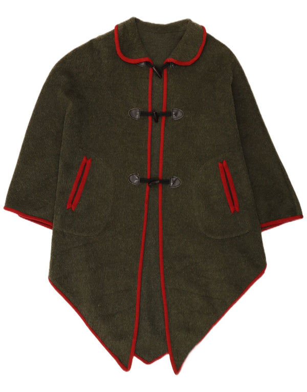 Vintage Γυναικείο Asymmetric Poncho Παλτό One Size Khaki