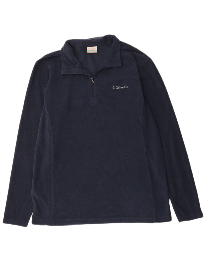 Columbia Ανδρικό φερμουάρ με λαιμόκοψη Fleece Jumper Μεγάλο Navy Blue Polyester