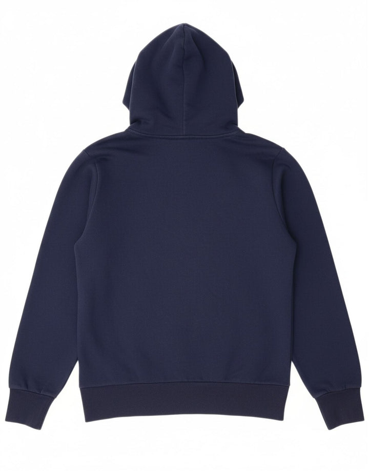 ADIDAS Mens Hoodie Jumper Medium Navy Blue Cotton Vintage Adidas and Second-Hand Adidas from Messina Hembry 