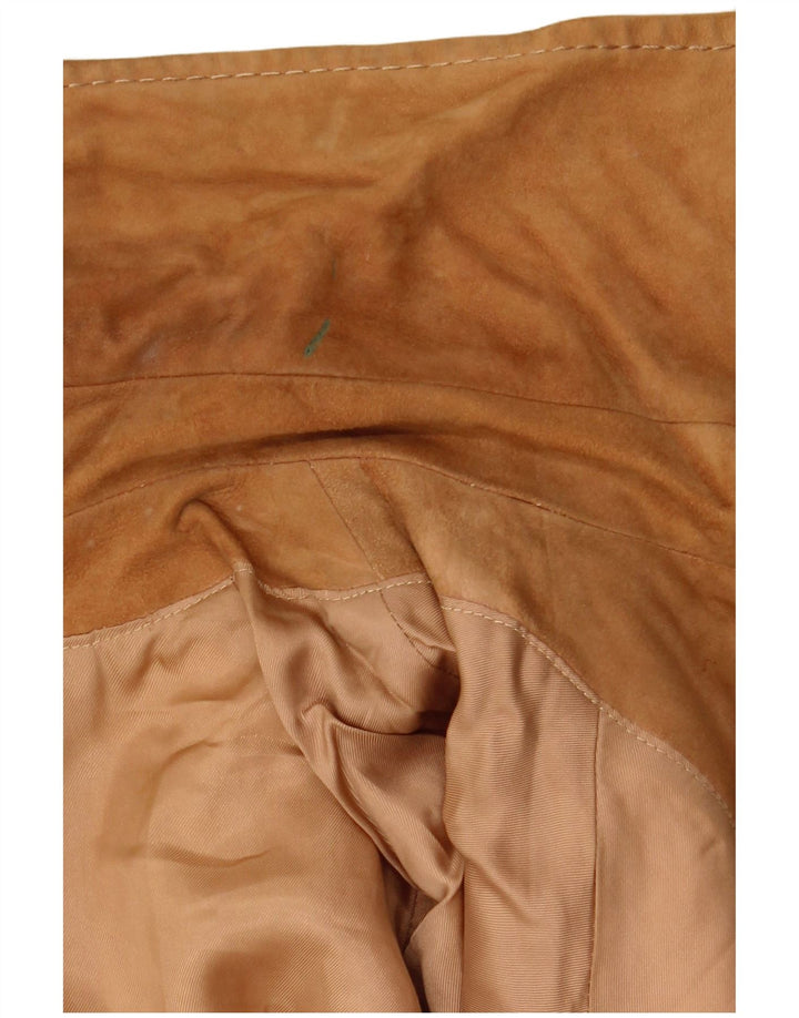 Vintage Γυναικείο Στρατιωτικό Σουέντ Μπουφάν IT 48 XL Καφέ