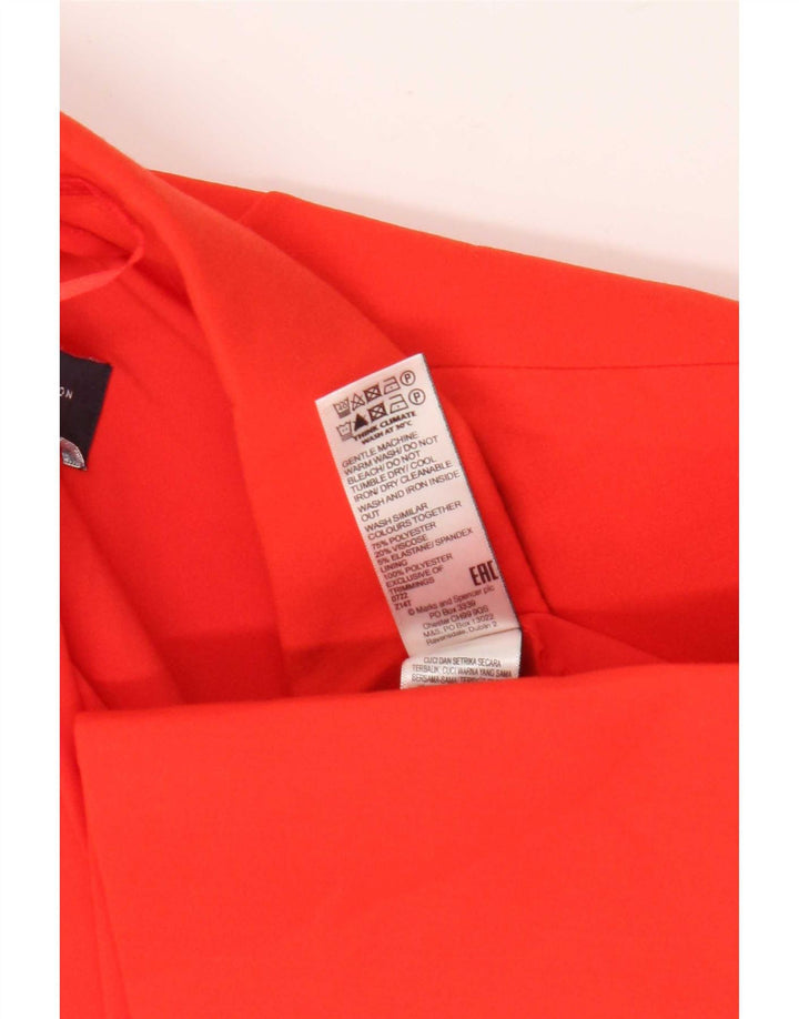 Marks & Spencer Γυναικείο σακάκι 1 κουμπιού blazer UK 16 μεγάλο πορτοκαλί πολυεστέρας