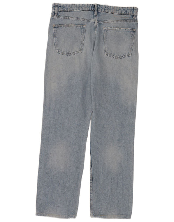 Zara Γυναικείο Straight Jeans EU 40 Medium W30 L30 Blue
