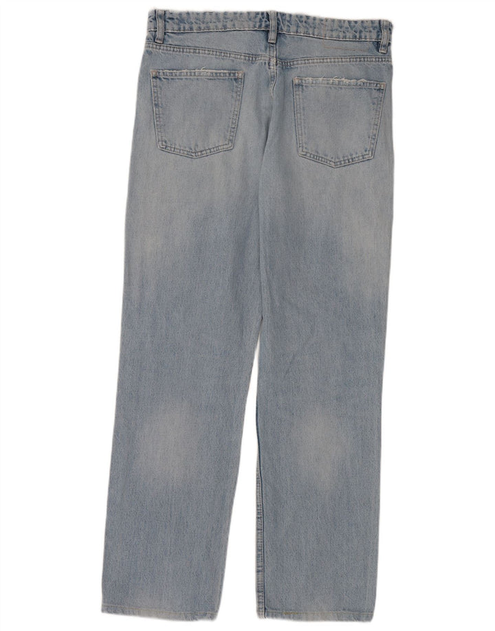 Zara Γυναικείο Straight Jeans EU 40 Medium W30 L30 Blue