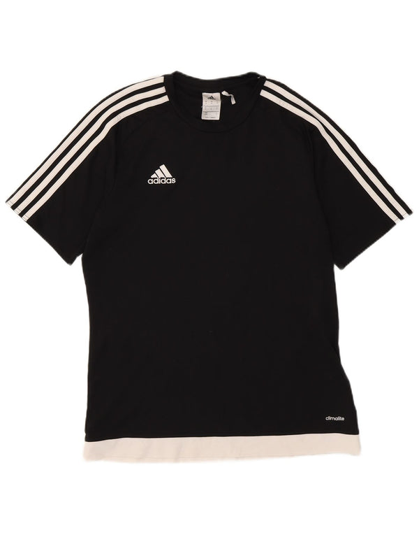 Ανδρικό T-Shirt Climalite Adidas Top Medium Black Colourblock Πολυεστέρας