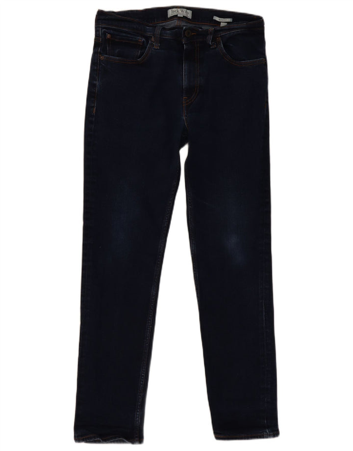 Jack Wills Ανδρικό Slim Jeans W32 L28 Navy Blue Cotton