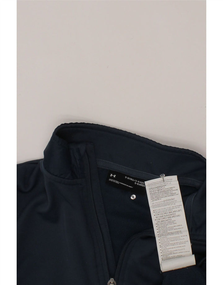 UNDER Armour Boys Φούτερ με φερμουάρ 5-6 ετών Navy Blue Polyester