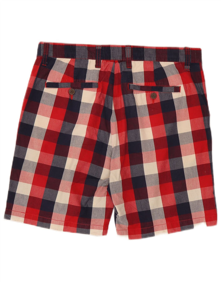 Zara Ανδρικό σορτς Chino EU 42 Large W32 Red Gingham