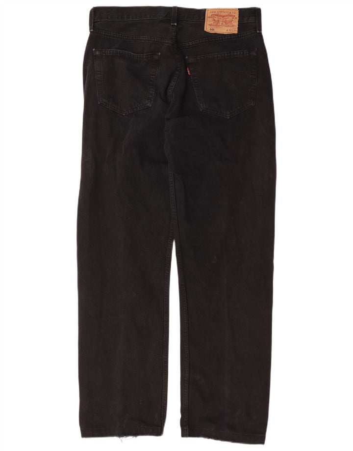 Levi's Womens 501 W32 L29 Μαύρο Βαμβακερό