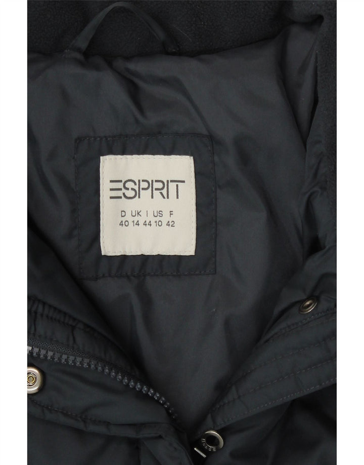 Esprit Γυναικείο παλτό UK 14 Large Navy Blue Polyester