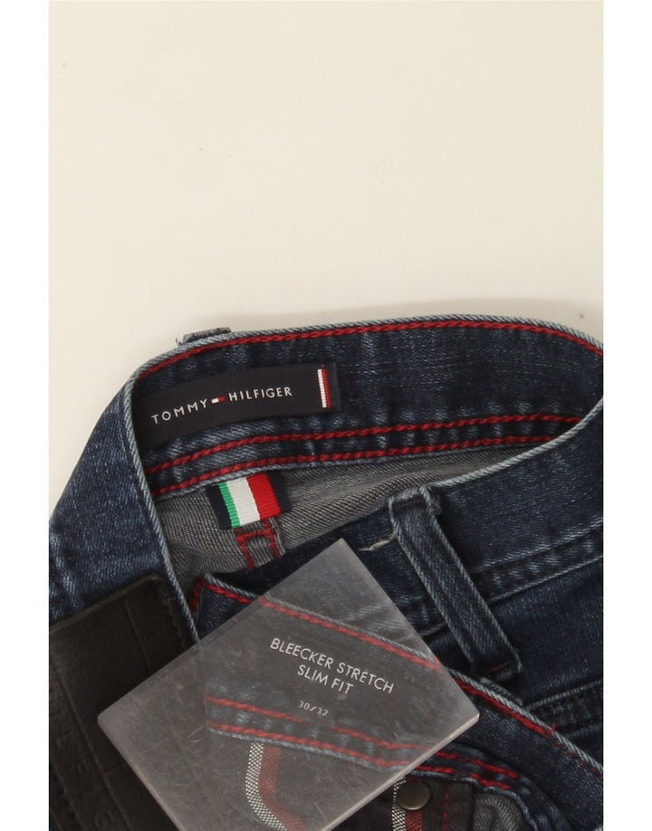 TOMMY HILFIGER Ανδρικό Bleecker Slim Jeans W30 L32 Μπλε βαμβακερό